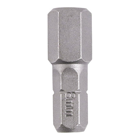 This is an image of Timco - S2 Driver Bits - HX 8.0 x 25 (2 Pieces Blister Pack) 8HX25GB
