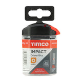 This is an image of Timco - Impact Driver Bits - Hex 8.0 x 25 (10 Pieces Handy Bit Pack) 8HX25X6