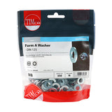 This is an image of Timco - Form A Washers - Zinc M8 - (350 PCS TIMbag) 8WHAZB