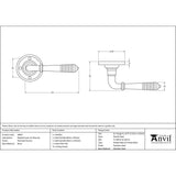 From The Anvil - Polished Chrome Reeded Lever on Rose Set | Sku. 90007 | Trade Door Handles.