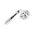 From The Anvil - Polished Chrome Reeded Lever on Rose Set | Sku. 90007 | Trade Door Handles.