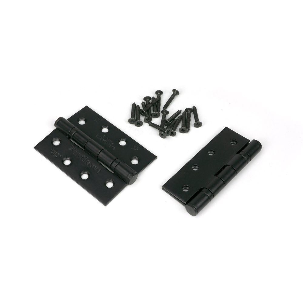 From The Anvil - Black 4" Ball Bearing Butt Hinge (Pair) ss | Sku. 90023 | Trade Door Handles.