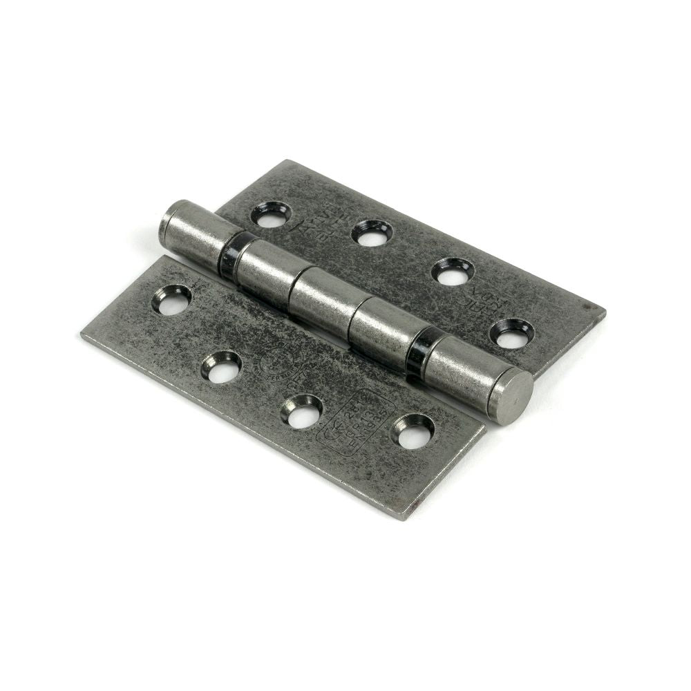 From The Anvil - Pewter 4" Ball Bearing Butt Hinge (Pair) ss | Sku. 90027 | Trade Door Handles.