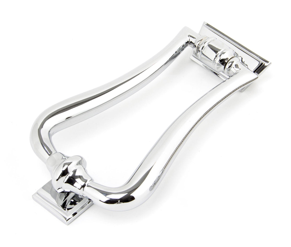 From The Anvil - Polished Chrome Slimline Art Deco Door Knocker | Sku. 90033 | Trade Door Handles.
