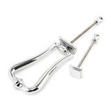 From The Anvil - Polished Chrome Slimline Art Deco Door Knocker | Sku. 90033 | Trade Door Handles.