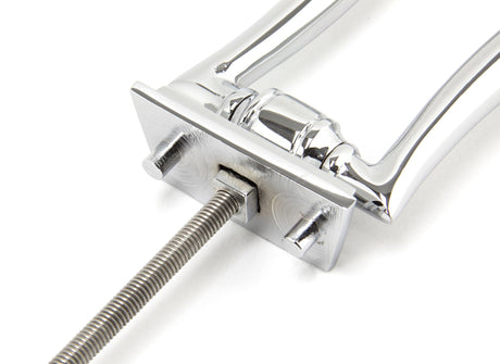 From The Anvil - Polished Chrome Slimline Art Deco Door Knocker | Sku. 90033 | Trade Door Handles.