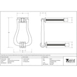 From The Anvil - Polished Chrome Slimline Art Deco Door Knocker | Sku. 90033 | Trade Door Handles.