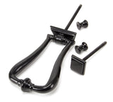 From The Anvil - Black Slimline Art Deco Door Knocker | Sku. 90034 | Trade Door Handles.