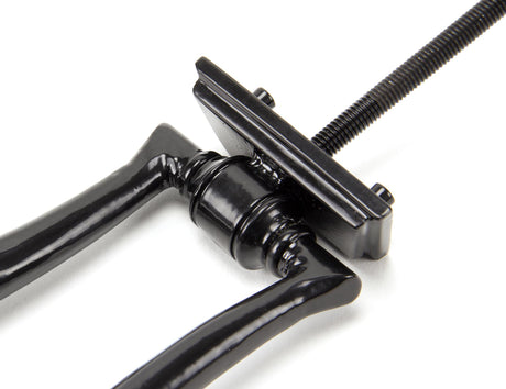 From The Anvil - Black Slimline Art Deco Door Knocker | Sku. 90034 | Trade Door Handles.