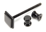From The Anvil - Black Slimline Art Deco Door Knocker | Sku. 90034 | Trade Door Handles.