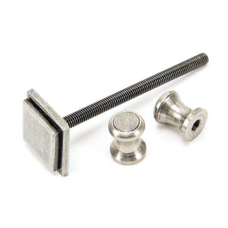 From The Anvil - Pewter Slimline Art Deco Door Knocker | Sku. 90035 | Trade Door Handles.