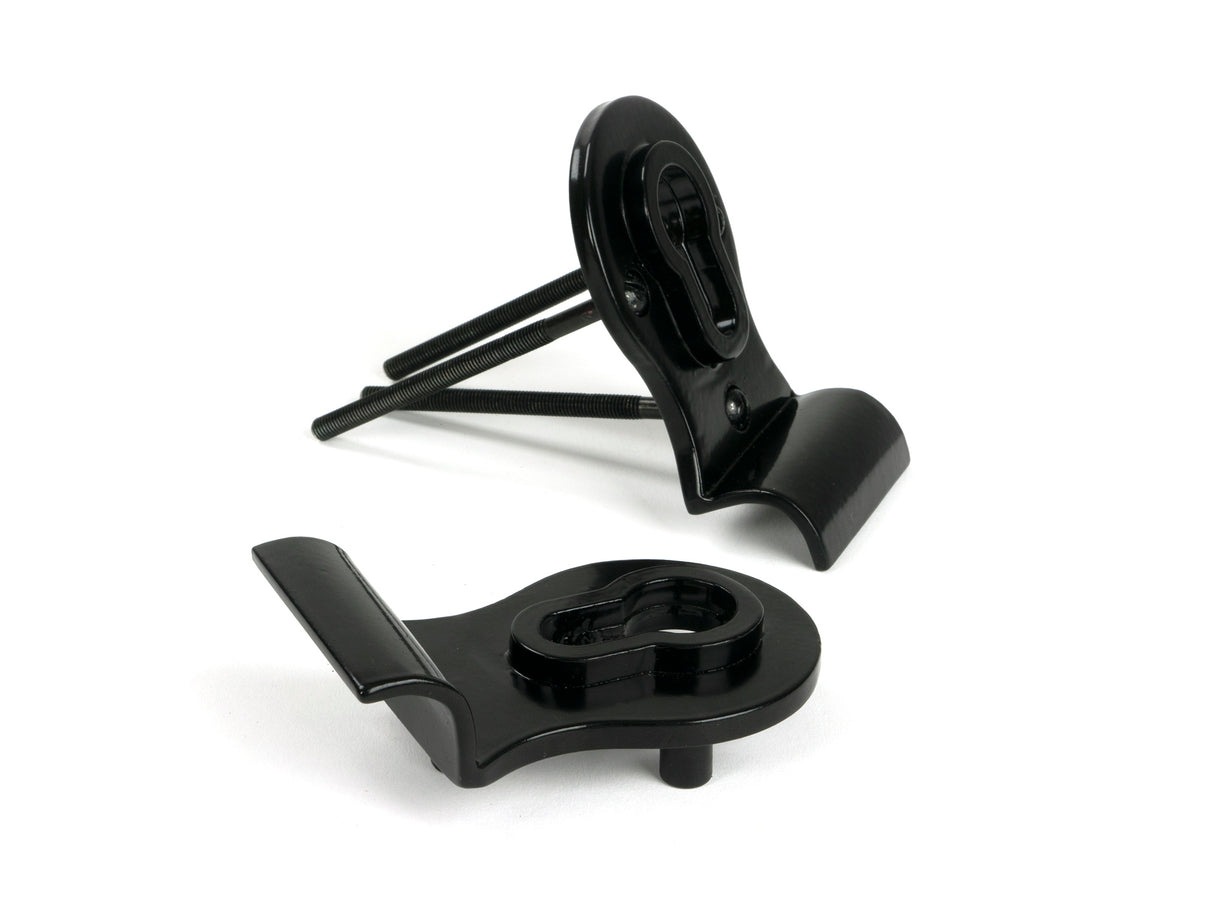 From The Anvil - Black 50mm Euro Door Pull (Back to Back fixings) | Sku. 90039 | Trade Door Handles.