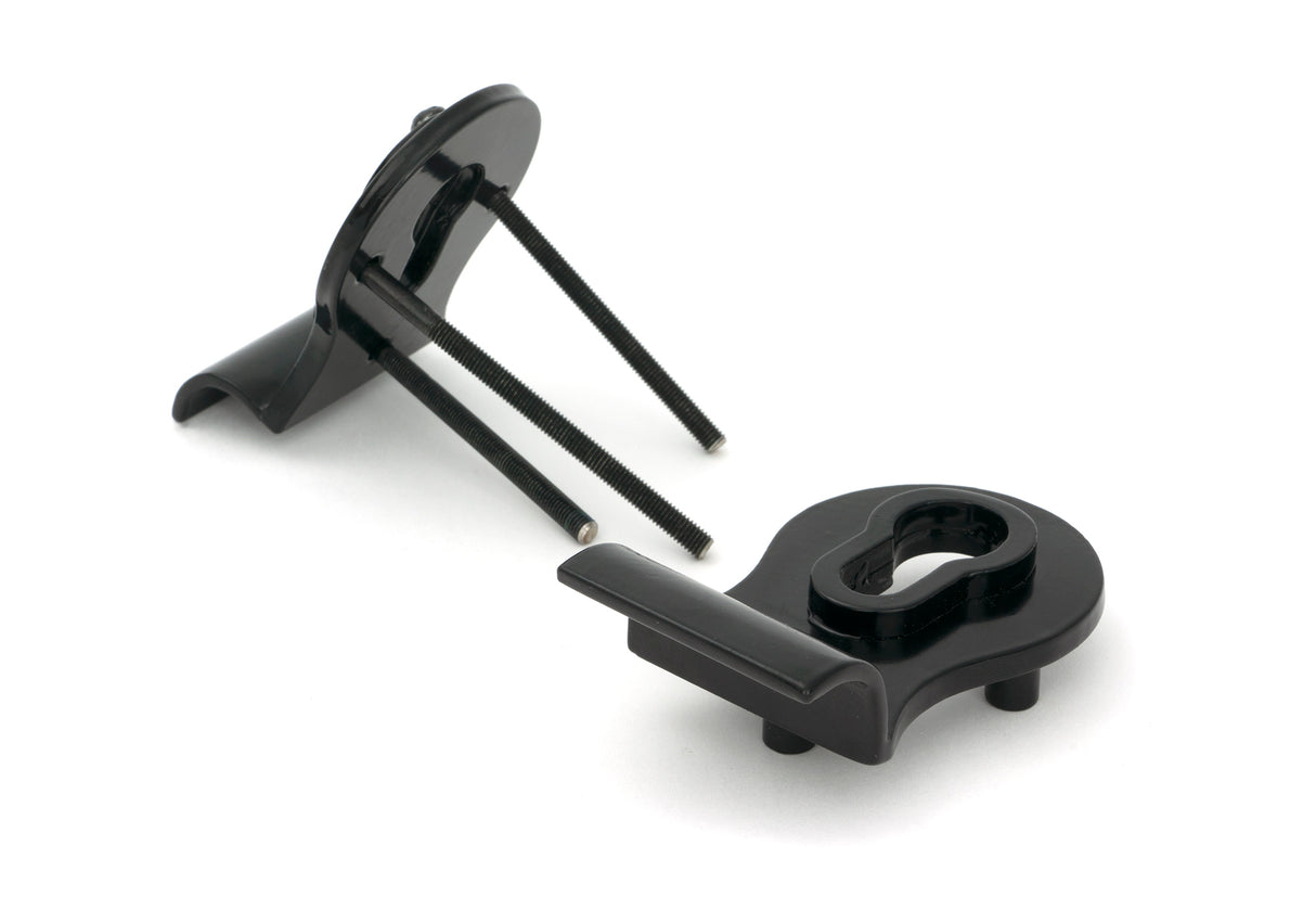 From The Anvil - Black 50mm Euro Door Pull (Back to Back fixings) | Sku. 90039 | Trade Door Handles.