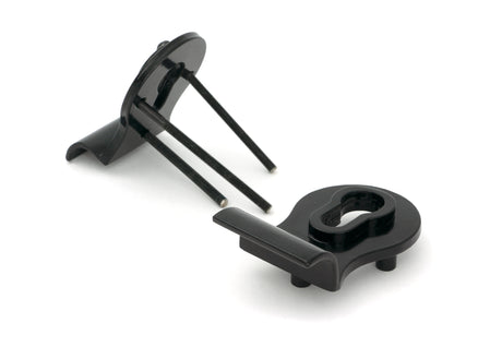 From The Anvil - Black 50mm Euro Door Pull (Back to Back fixings) | Sku. 90039 | Trade Door Handles.