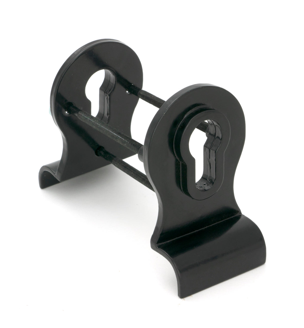 From The Anvil - Black 50mm Euro Door Pull (Back to Back fixings) | Sku. 90039 | Trade Door Handles.