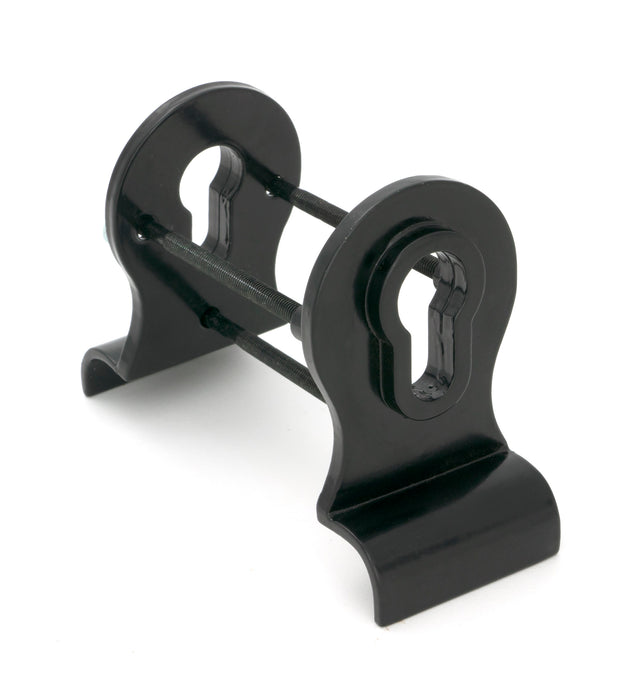 From The Anvil - Black 50mm Euro Door Pull (Back to Back fixings) | Sku. 90039 | Trade Door Handles.