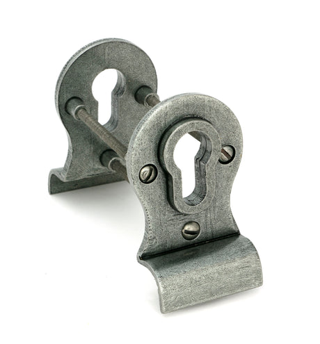 From The Anvil - Pewter 50mm Euro Door Pull (Back to Back fixings) | Sku. 90040 | Trade Door Handles.