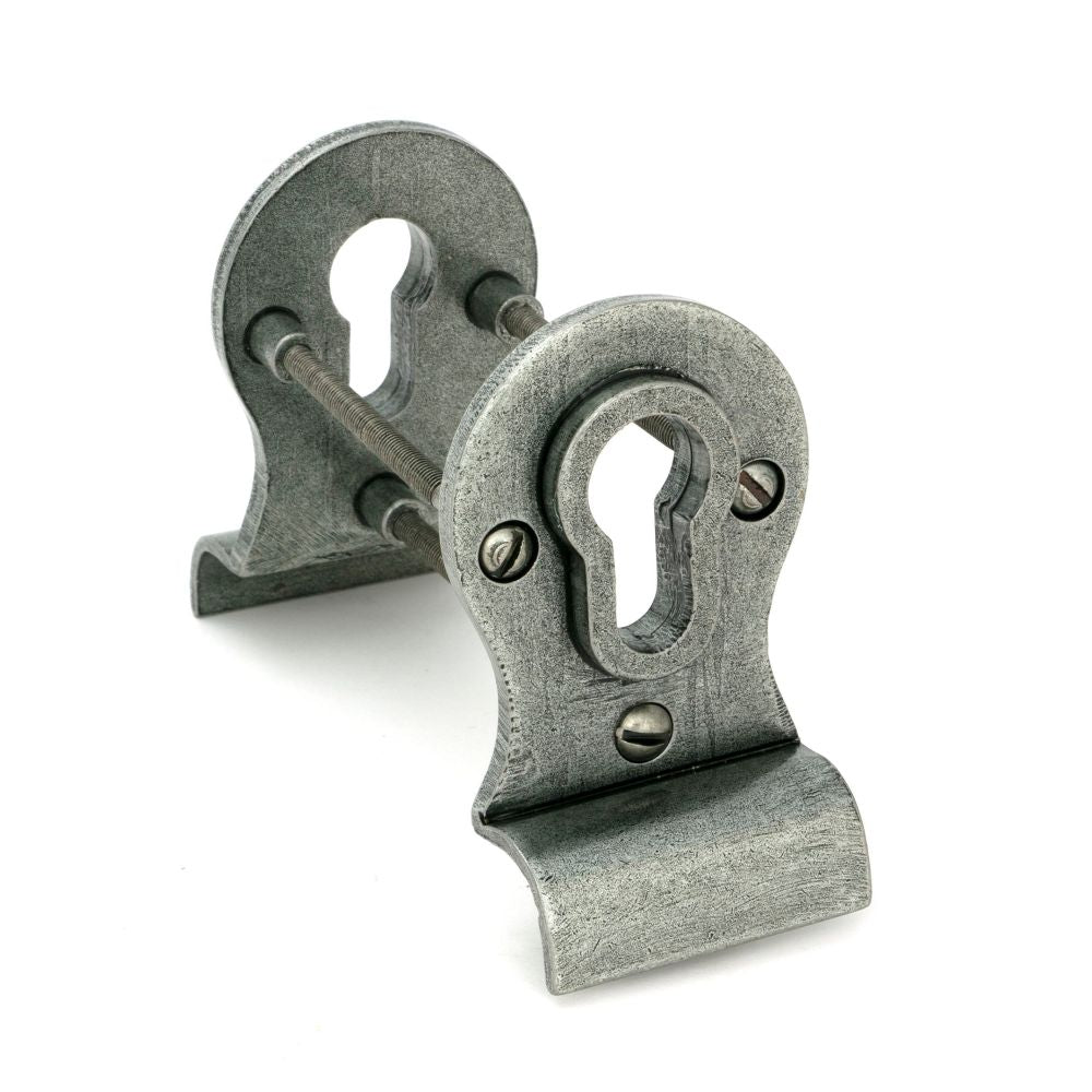From The Anvil - Pewter 50mm Euro Door Pull (Back to Back fixings) | Sku. 90040 | Trade Door Handles.