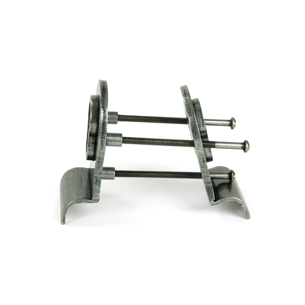 From The Anvil - Pewter 50mm Euro Door Pull (Back to Back fixings) | Sku. 90040 | Trade Door Handles.