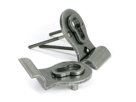 From The Anvil - Pewter 50mm Euro Door Pull (Back to Back fixings) | Sku. 90040 | Trade Door Handles.