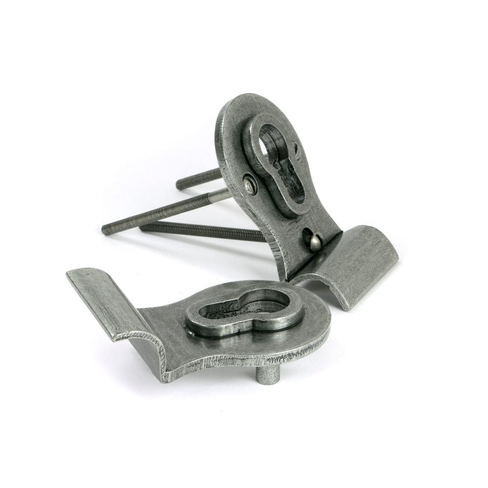 From The Anvil - Pewter 50mm Euro Door Pull (Back to Back fixings) | Sku. 90040 | Trade Door Handles.