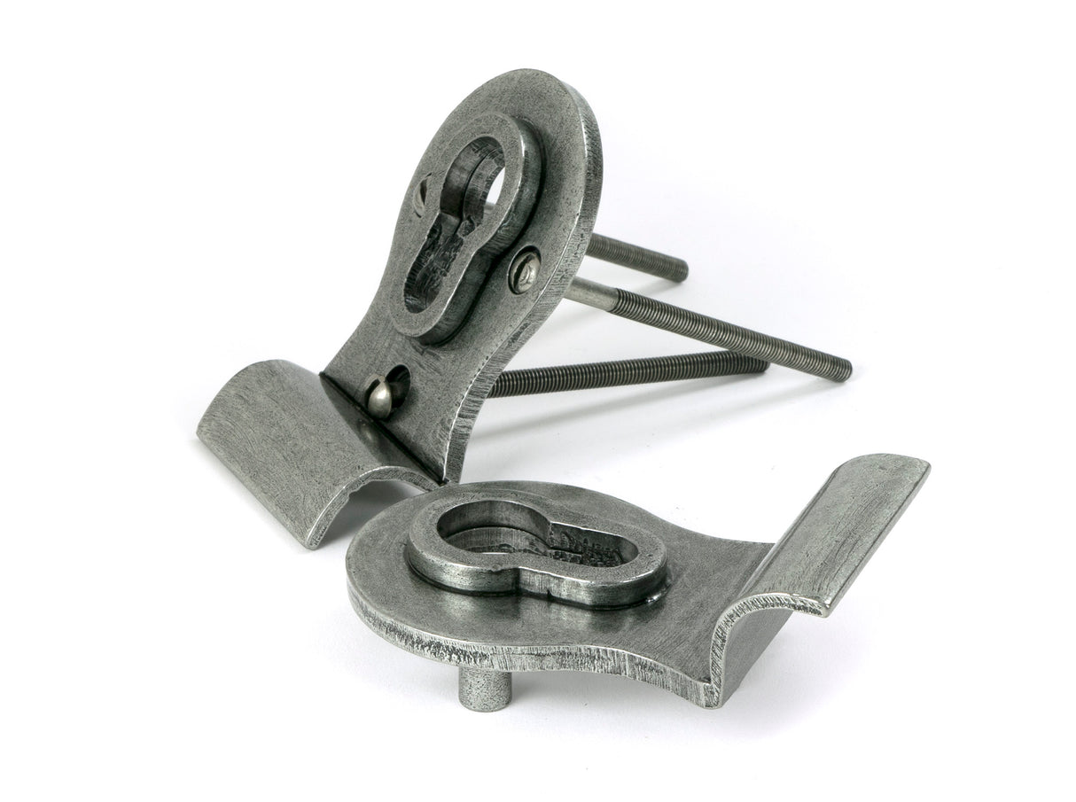From The Anvil - Pewter 50mm Euro Door Pull (Back to Back fixings) | Sku. 90040 | Trade Door Handles.