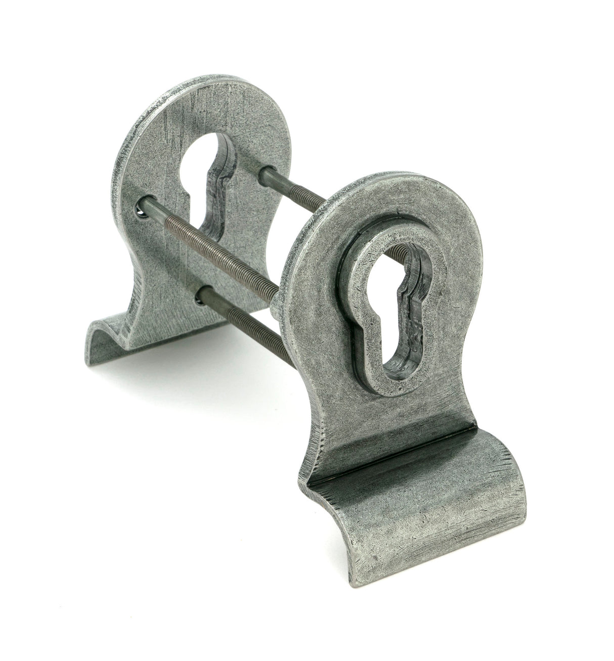 From The Anvil - Pewter 50mm Euro Door Pull (Back to Back fixings) | Sku. 90040 | Trade Door Handles.