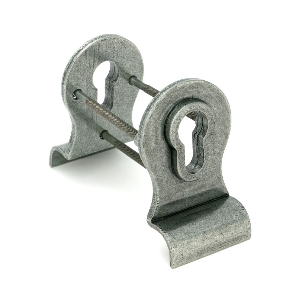 From The Anvil - Pewter 50mm Euro Door Pull (Back to Back fixings) | Sku. 90040 | Trade Door Handles.