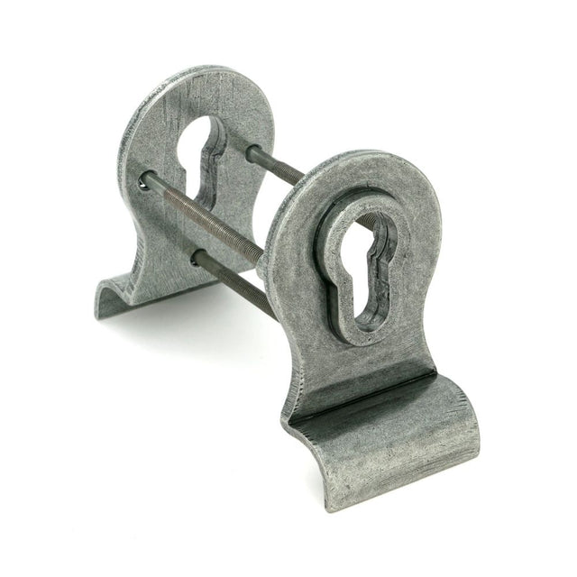 From The Anvil - Pewter 50mm Euro Door Pull (Back to Back fixings) | Sku. 90040 | Trade Door Handles.