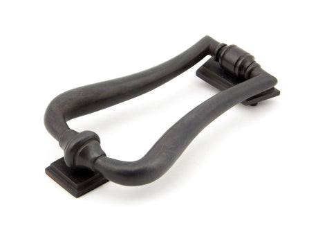 From The Anvil - Aged Bronze Slimline Art Deco Door Knocker | Sku. 90041 | Trade Door Handles.