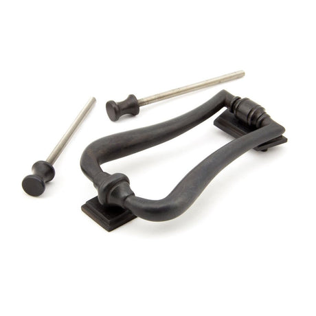 From The Anvil - Aged Bronze Slimline Art Deco Door Knocker | Sku. 90041 | Trade Door Handles.