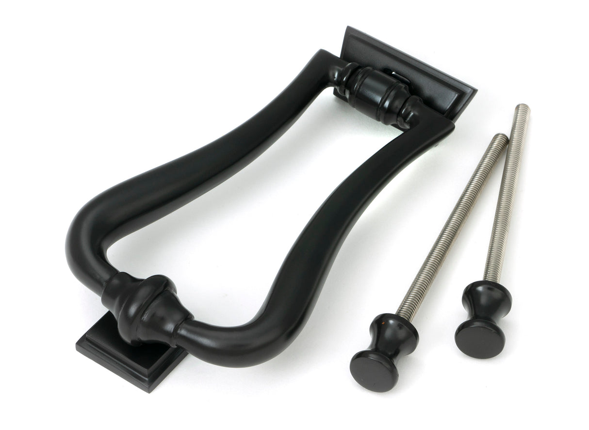 From The Anvil - Aged Bronze Slimline Art Deco Door Knocker | Sku. 90041 | Trade Door Handles.