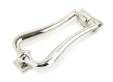 From The Anvil - Polished Nickel Slimline Art Deco Door Knocker | Sku. 90042 | Trade Door Handles.