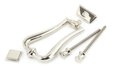 From The Anvil - Polished Nickel Slimline Art Deco Door Knocker | Sku. 90042 | Trade Door Handles.