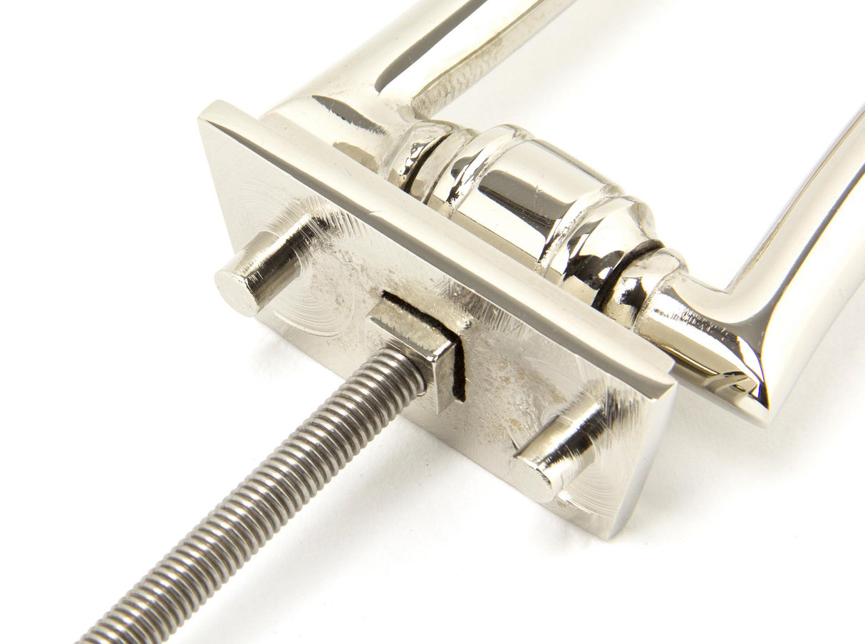 From The Anvil - Polished Nickel Slimline Art Deco Door Knocker | Sku. 90042 | Trade Door Handles.