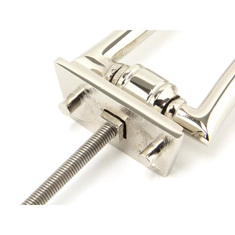 From The Anvil - Polished Nickel Slimline Art Deco Door Knocker | Sku. 90042 | Trade Door Handles.