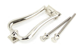 From The Anvil - Polished Nickel Slimline Art Deco Door Knocker | Sku. 90042 | Trade Door Handles.