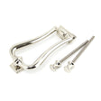 From The Anvil - Polished Nickel Slimline Art Deco Door Knocker | Sku. 90042 | Trade Door Handles.