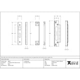 From The Anvil - Black 1/2" Rebate Kit for HD Sash Lock | Sku. 90054 | Trade Door Handles.