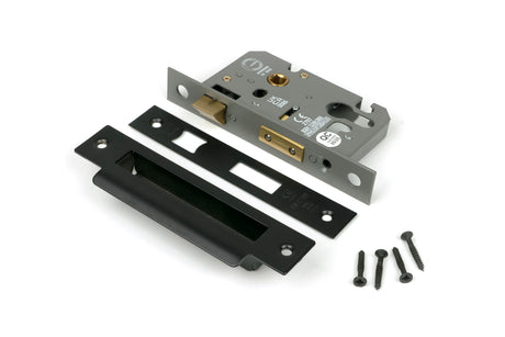 From The Anvil - Black 2.5" Euro Profile Sash Lock | Sku. 90055 | Trade Door Handles.