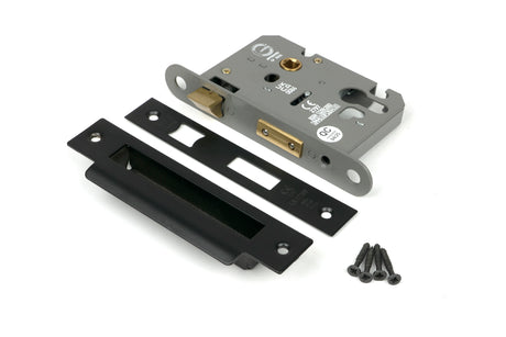 From The Anvil - Black 3" Euro Profile Sash Lock | Sku. 90056 | Trade Door Handles.
