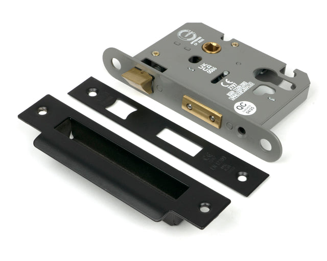 From The Anvil - Black 3" Euro Profile Sash Lock | Sku. 90056 | Trade Door Handles.