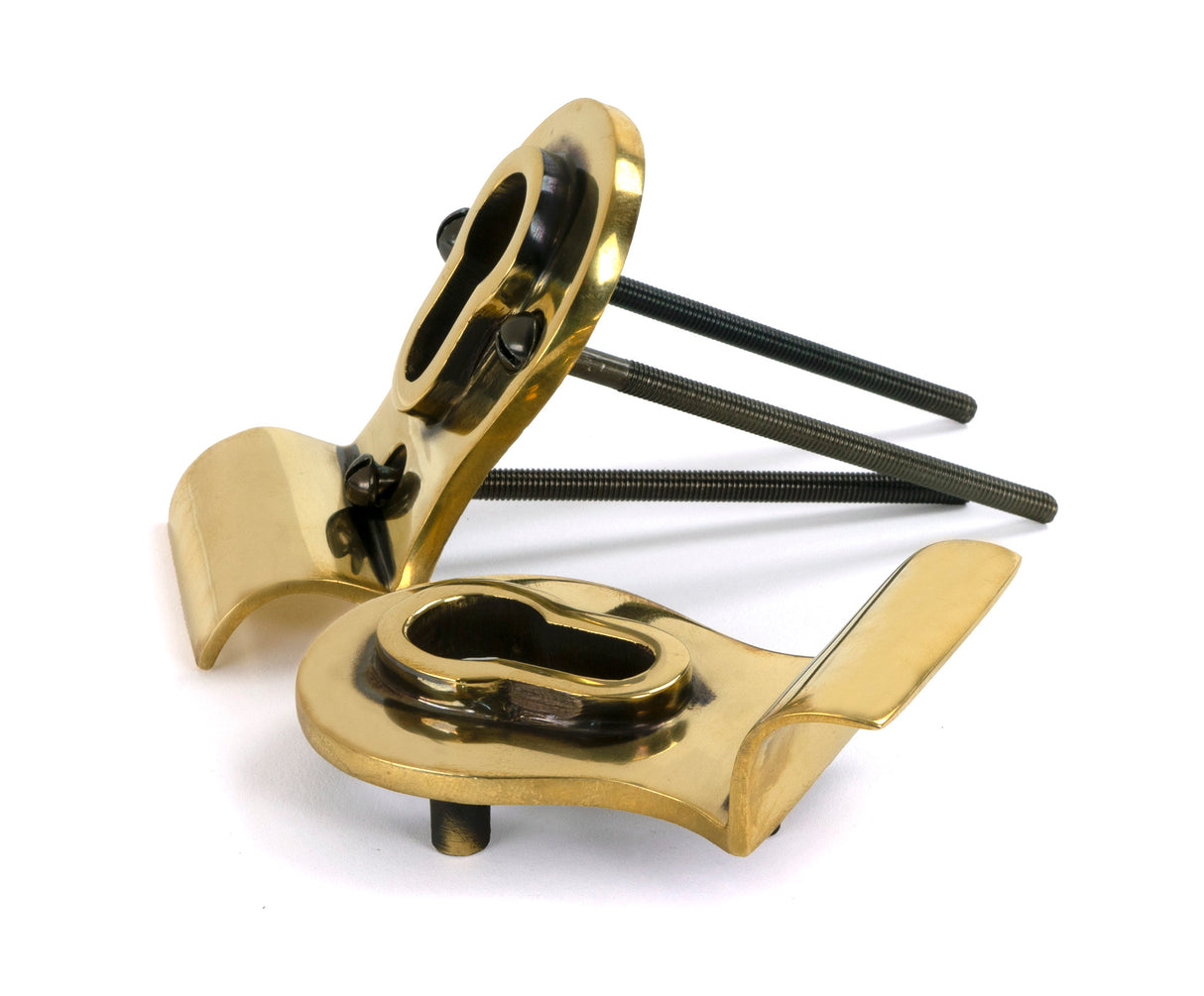 From The Anvil - Aged Brass 50mm Euro Door Pull (Back to Back fixings) | Sku. 90065 | Trade Door Handles.