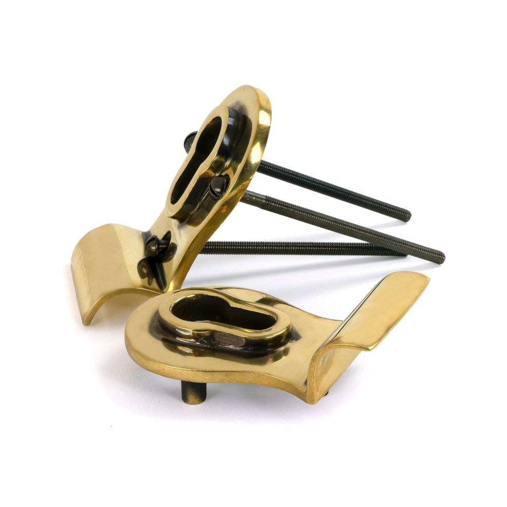 From The Anvil - Aged Brass 50mm Euro Door Pull (Back to Back fixings) | Sku. 90065 | Trade Door Handles.