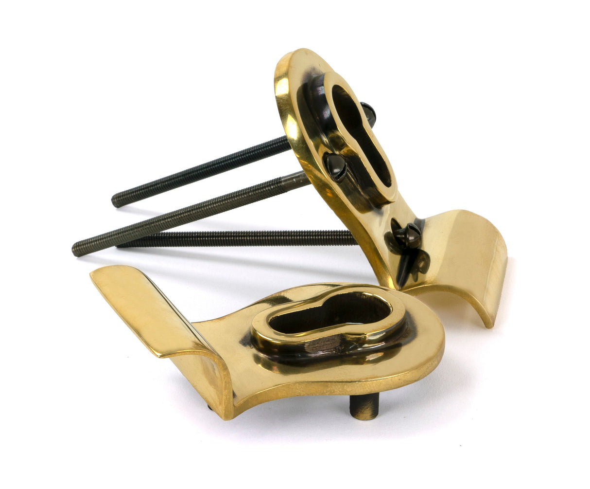 From The Anvil - Aged Brass 50mm Euro Door Pull (Back to Back fixings) | Sku. 90065 | Trade Door Handles.