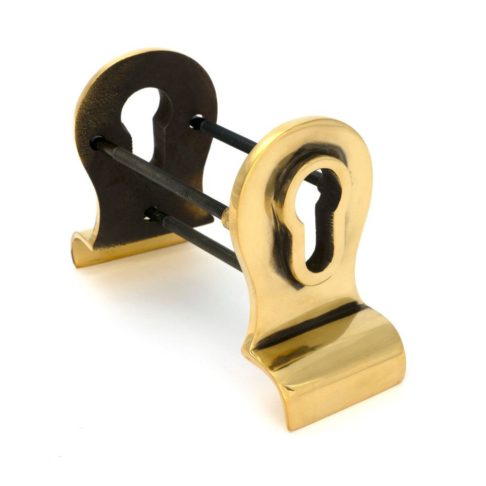 From The Anvil - Aged Brass 50mm Euro Door Pull (Back to Back fixings) | Sku. 90065 | Trade Door Handles.