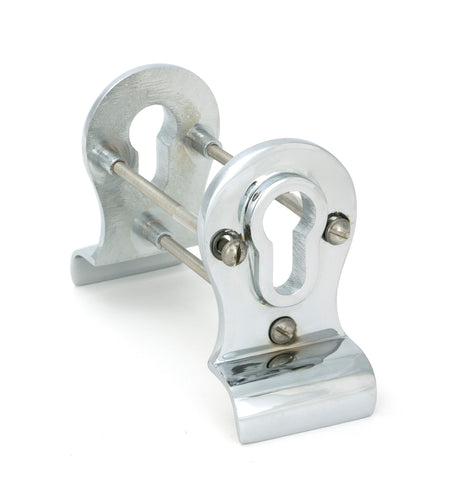 From The Anvil - Polished Chrome 50mm Euro Door Pull (Back to Back fixings) | Sku. 90066 | Trade Door Handles.