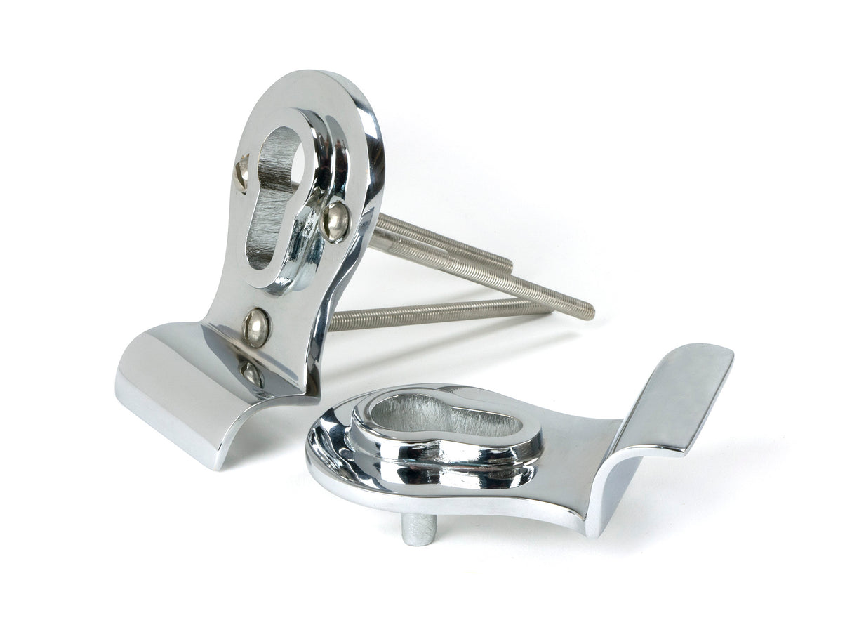 From The Anvil - Polished Chrome 50mm Euro Door Pull (Back to Back fixings) | Sku. 90066 | Trade Door Handles.