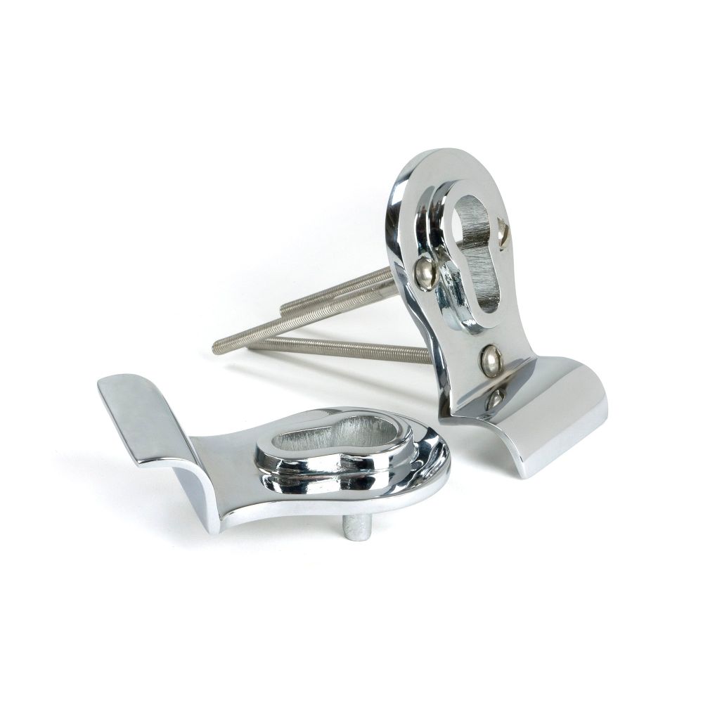 From The Anvil - Polished Chrome 50mm Euro Door Pull (Back to Back fixings) | Sku. 90066 | Trade Door Handles.