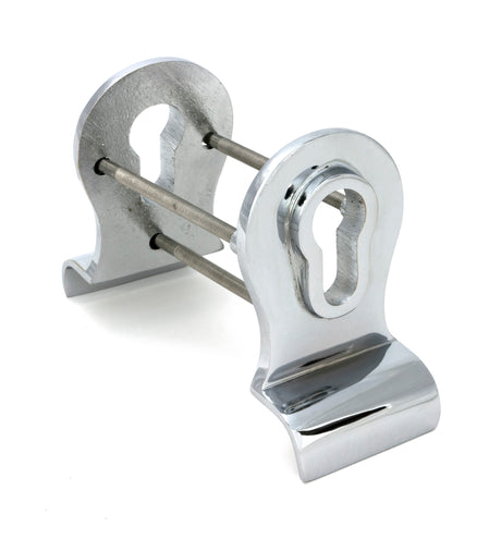 From The Anvil - Polished Chrome 50mm Euro Door Pull (Back to Back fixings) | Sku. 90066 | Trade Door Handles.